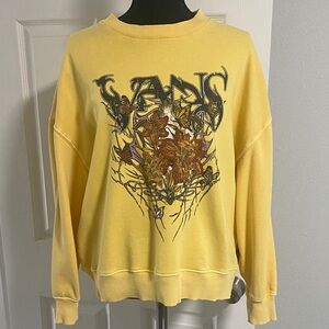 Vans Yellow Graphic Sweatshirt
